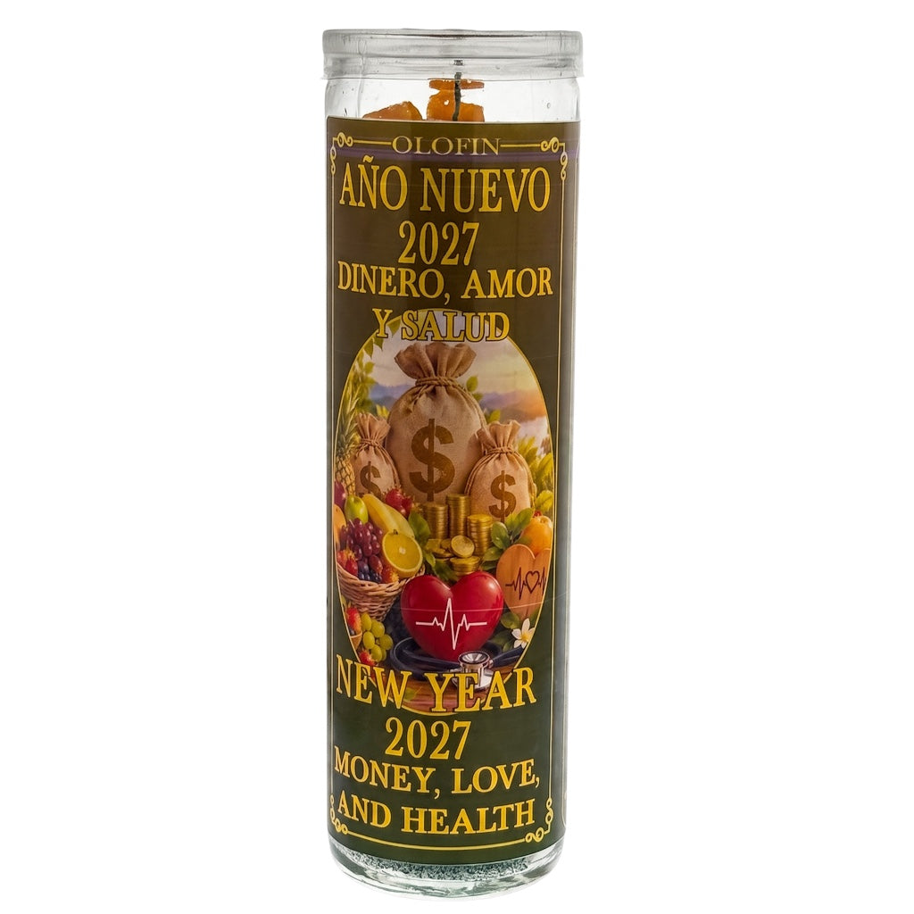 2027 Ano Nuevo - Prepared Ritual Candle Perfumed Vela Preparada