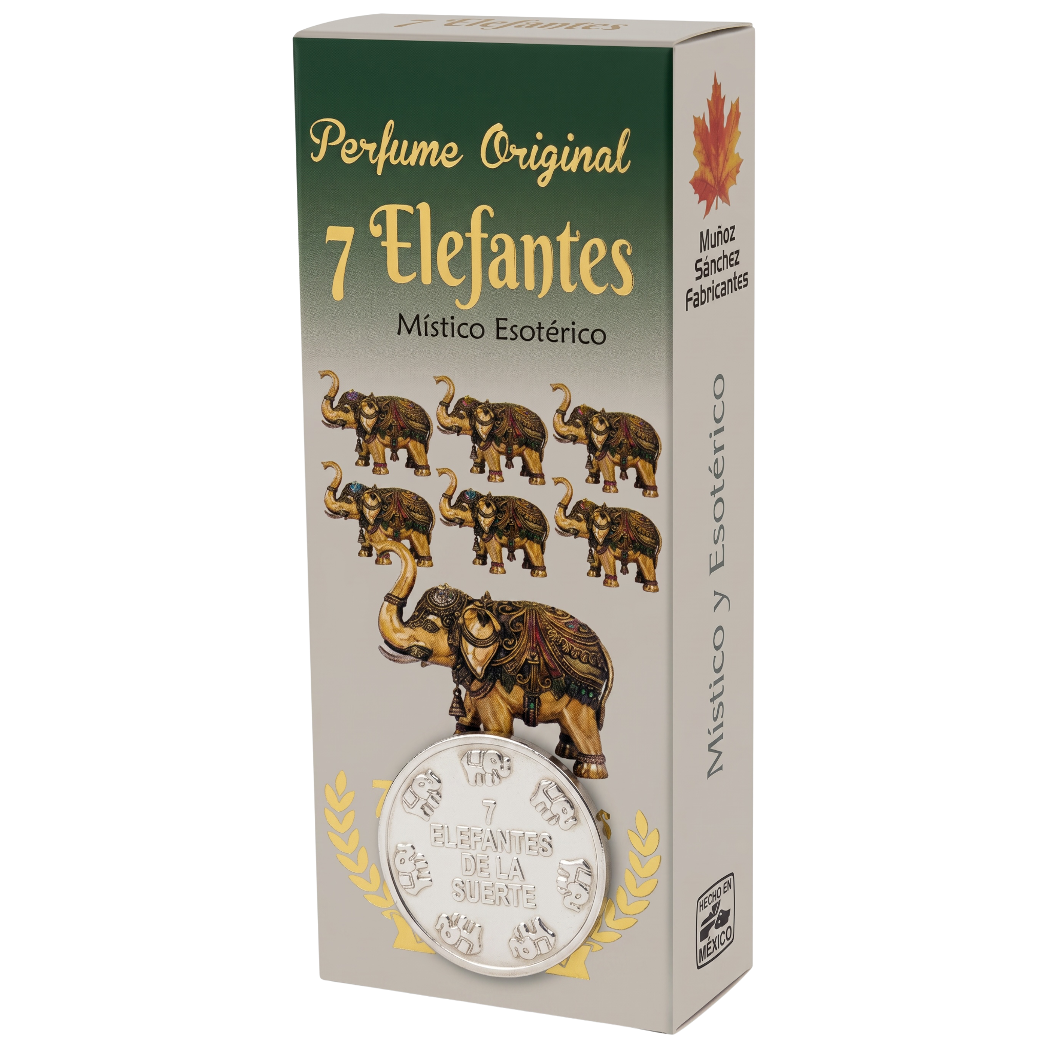 7 Elephantes Esoteric Perfume with Collectible Protective Amulet Medallion