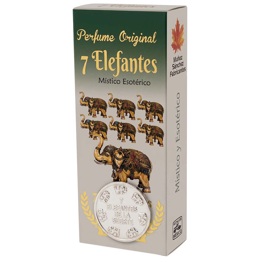 7 Elephantes Esoteric Perfume with Collectible Protective Amulet Medallion