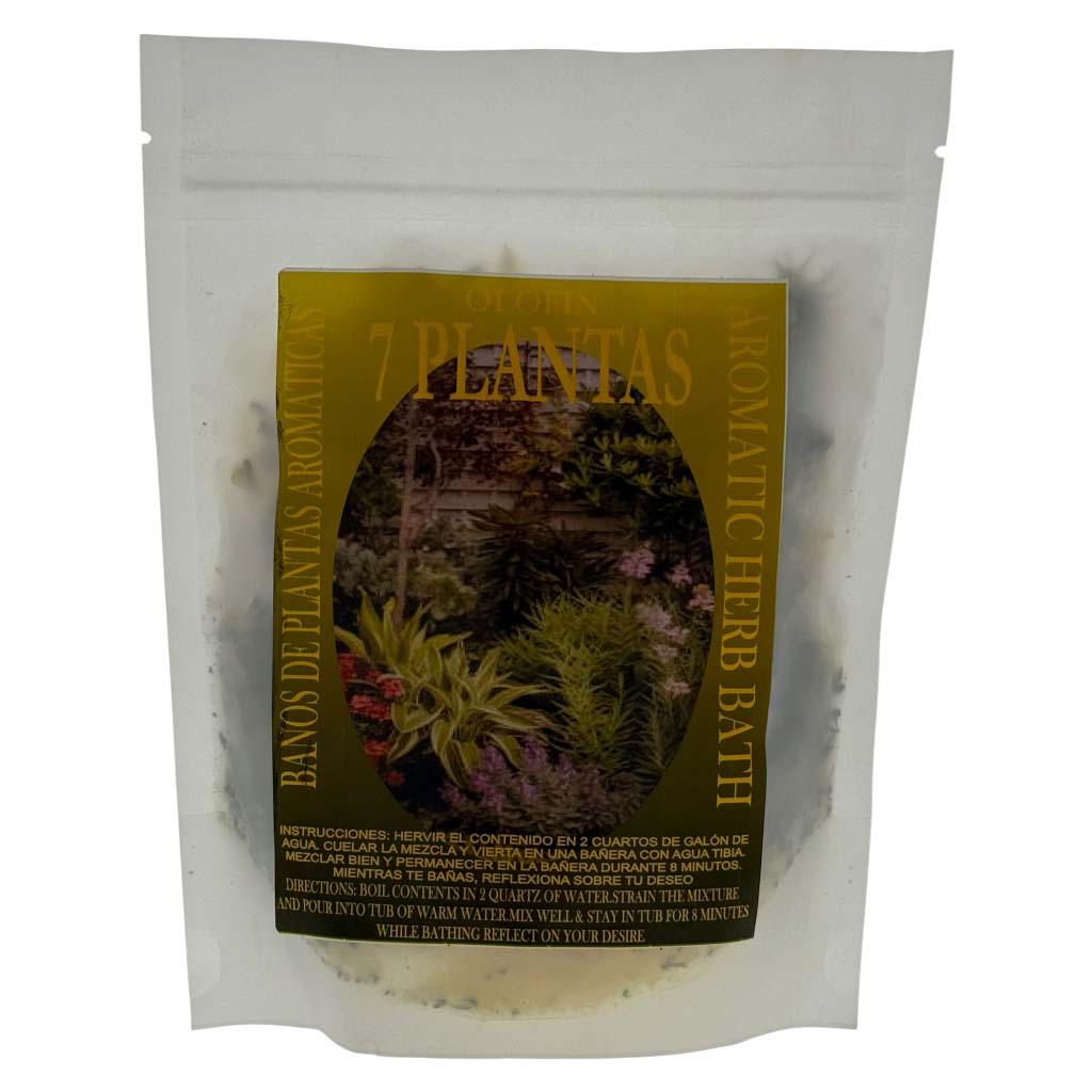 7 Plantas Baño de Hierbas en Bolsa | Herbal Spiritual Bath