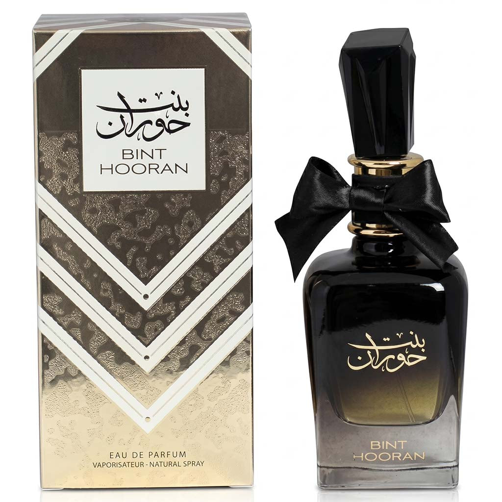 Bint Hooran perfume bottle and packaging on a white background