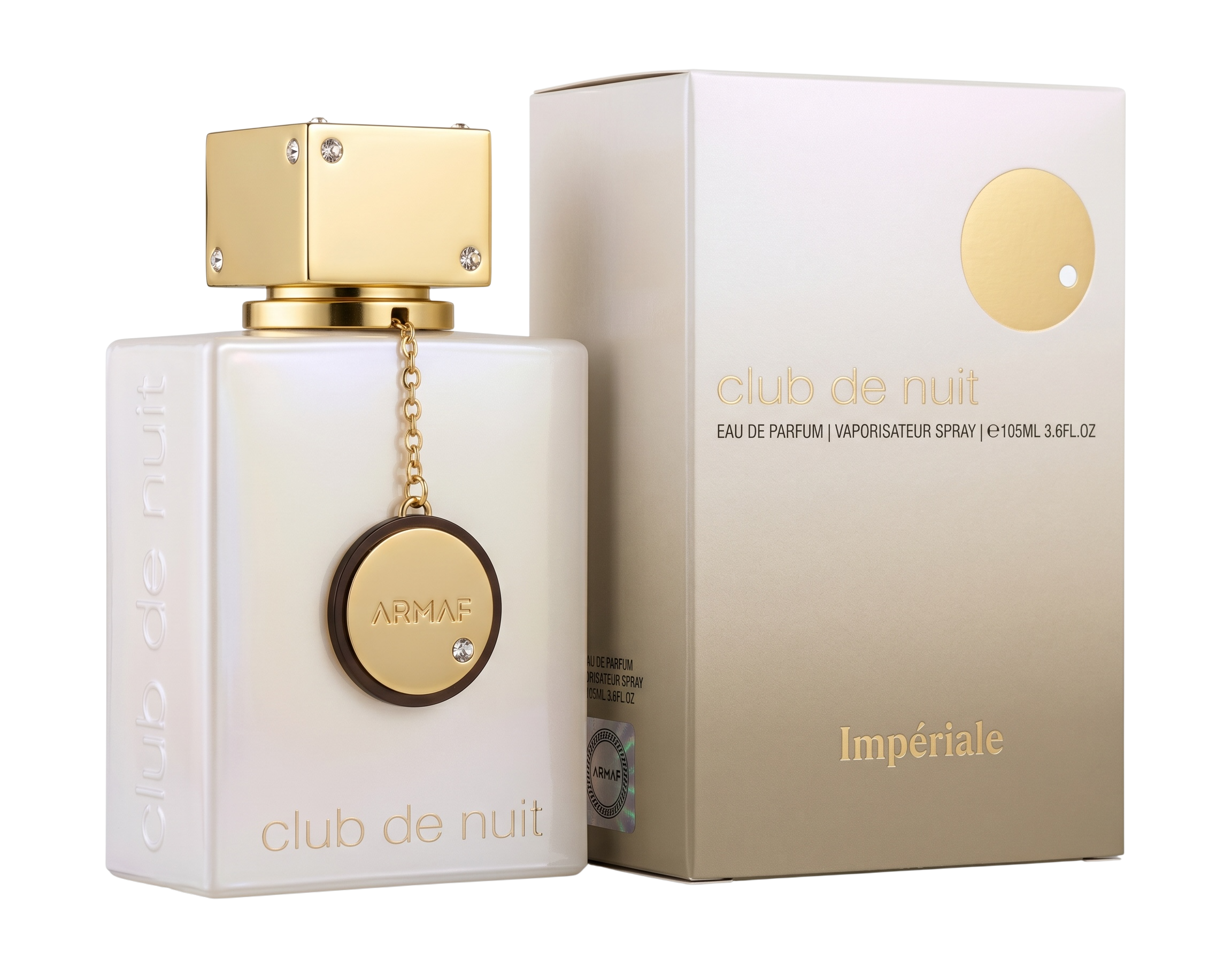 Armaf Club de Nuit Impériale perfume bottle and packaging on a white background