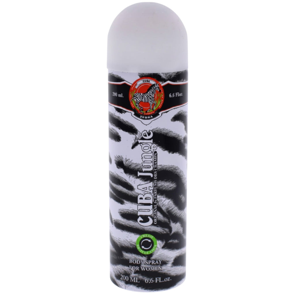 Cuba Jungle body spray for women on a white background