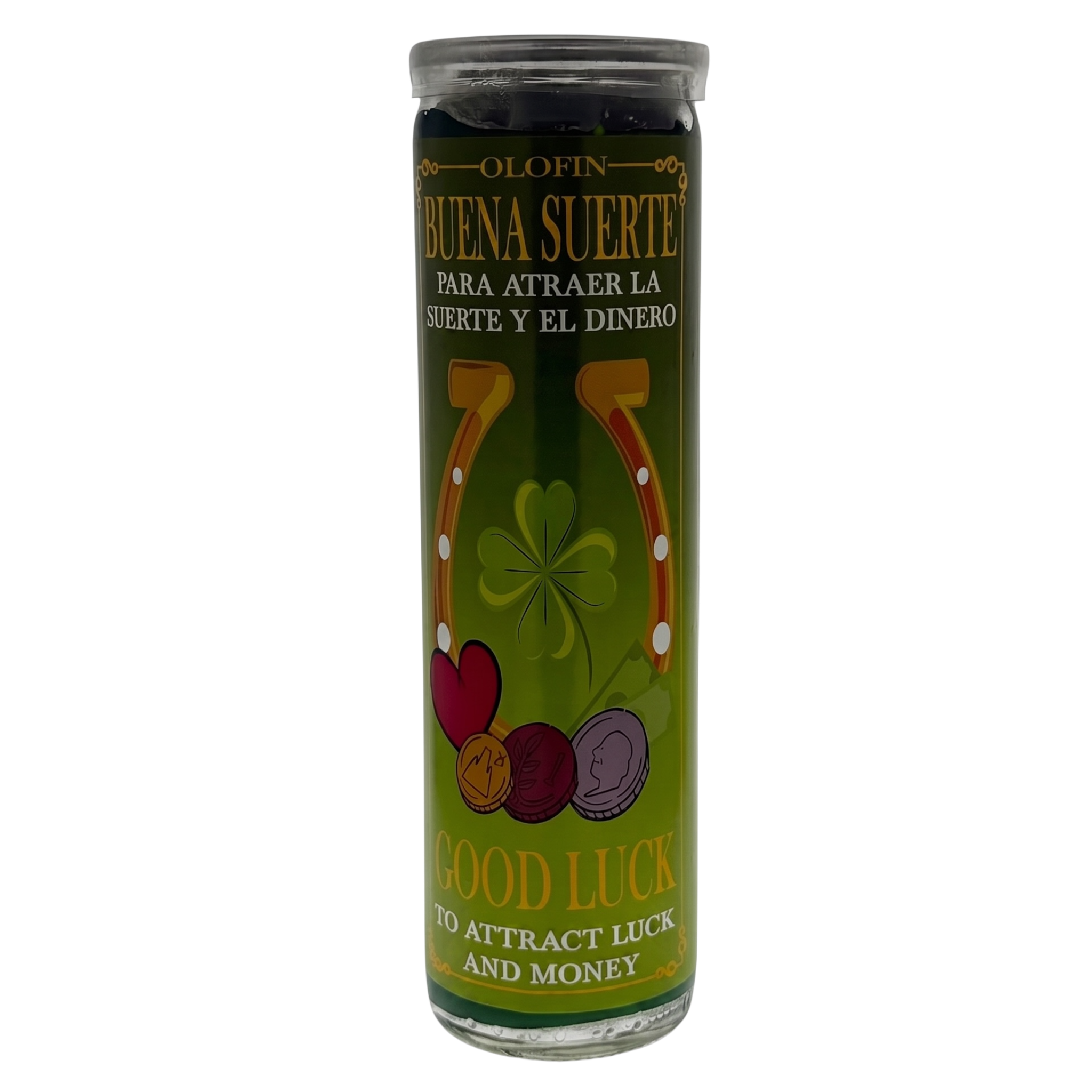 Buena Suerte (Good Luck) Prepared Ritual Candle Perfumed