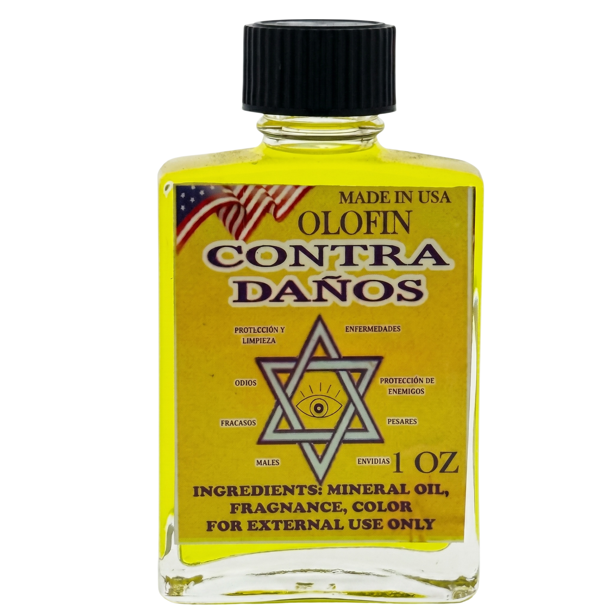 Contra Danios Aceite Esoteric Fragrance Oil 1/2oz-1oz Square Bottle