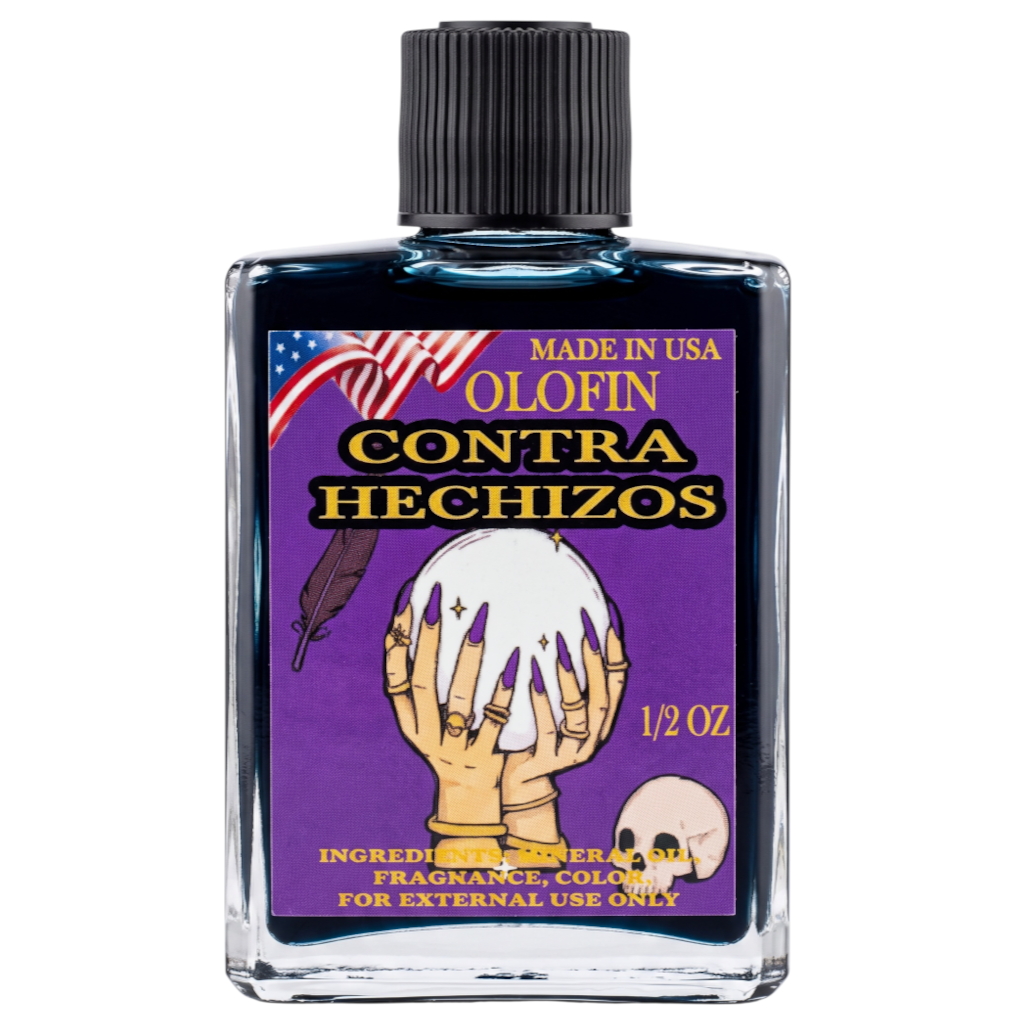 Contra Hechizos Aceite Esoteric Fragrance Oil 1/2oz-1oz Square Bottle