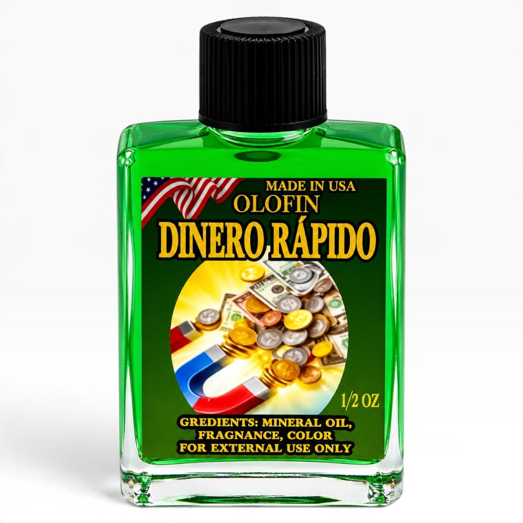 Dinero Rapido Aceite Esoteric Fragrance Oil 1/2oz-1oz Square Bottle