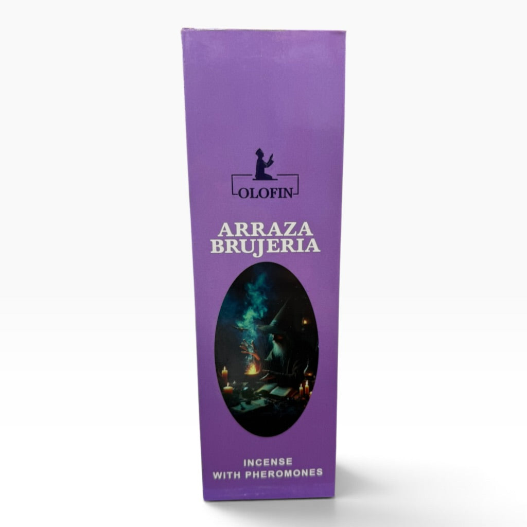 Arraza Brujería (Against Witchcraft ) Incense 25-8ct 200Sticks Square Box