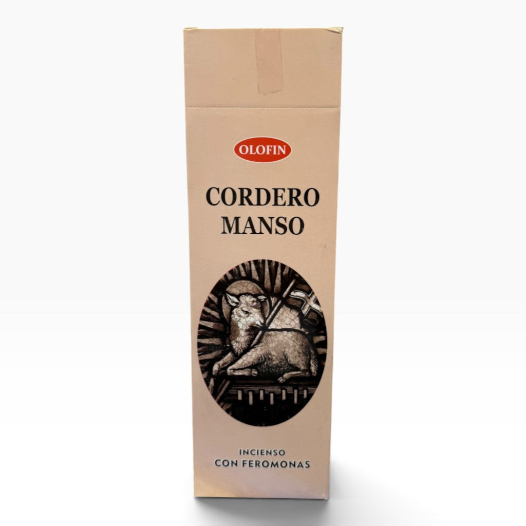 Cordero Manso (Tameless Lamb) Incense 25-8ct 200Sticks Square Box