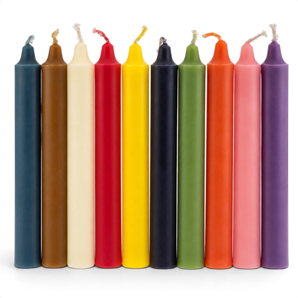 10 Colors Chime /Spell Candles 20ct Box 4”