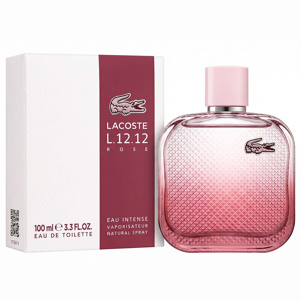 Lacoste L.12.12 Rose Eau Intense (W) 3.4oz EDT Spray 100ml