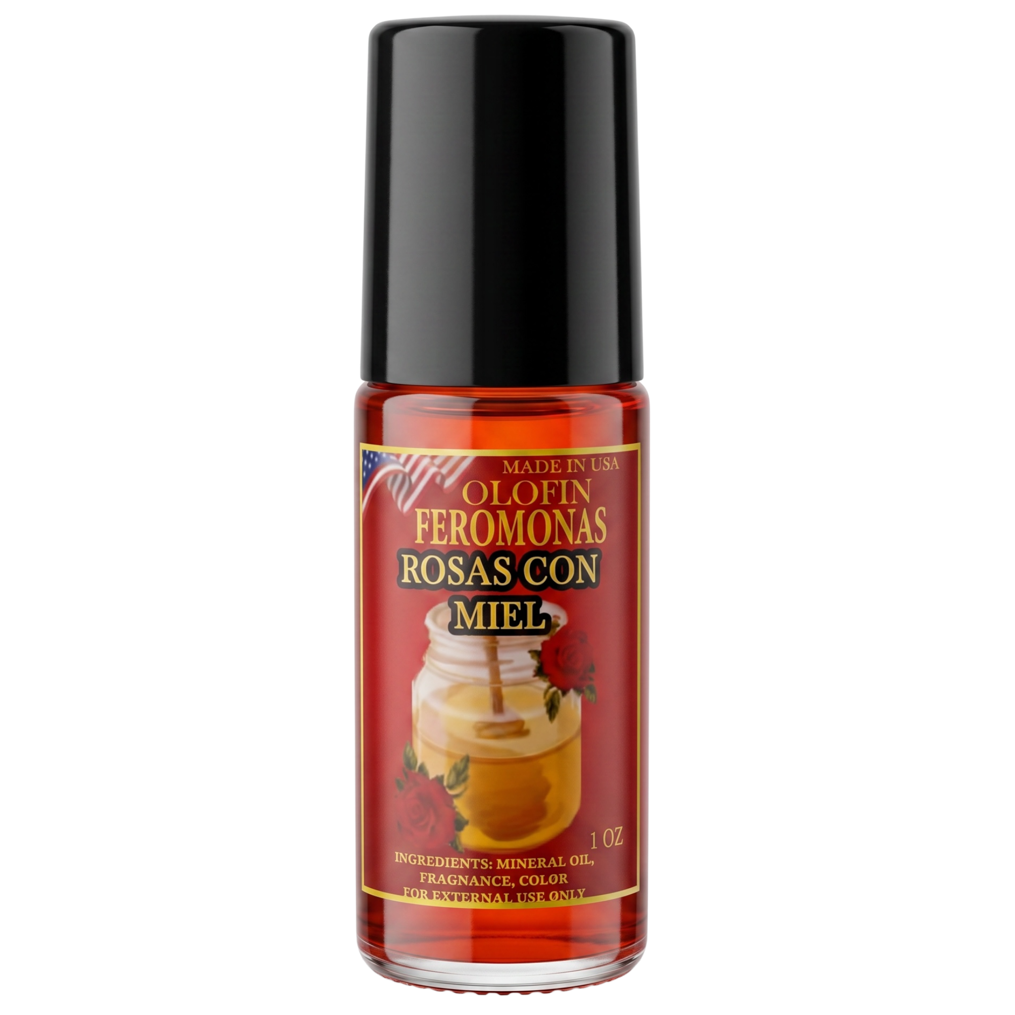 Feromonas Rosas Con Miel Esoteric Body Oil Roll-On 10ml/1oz Olofin