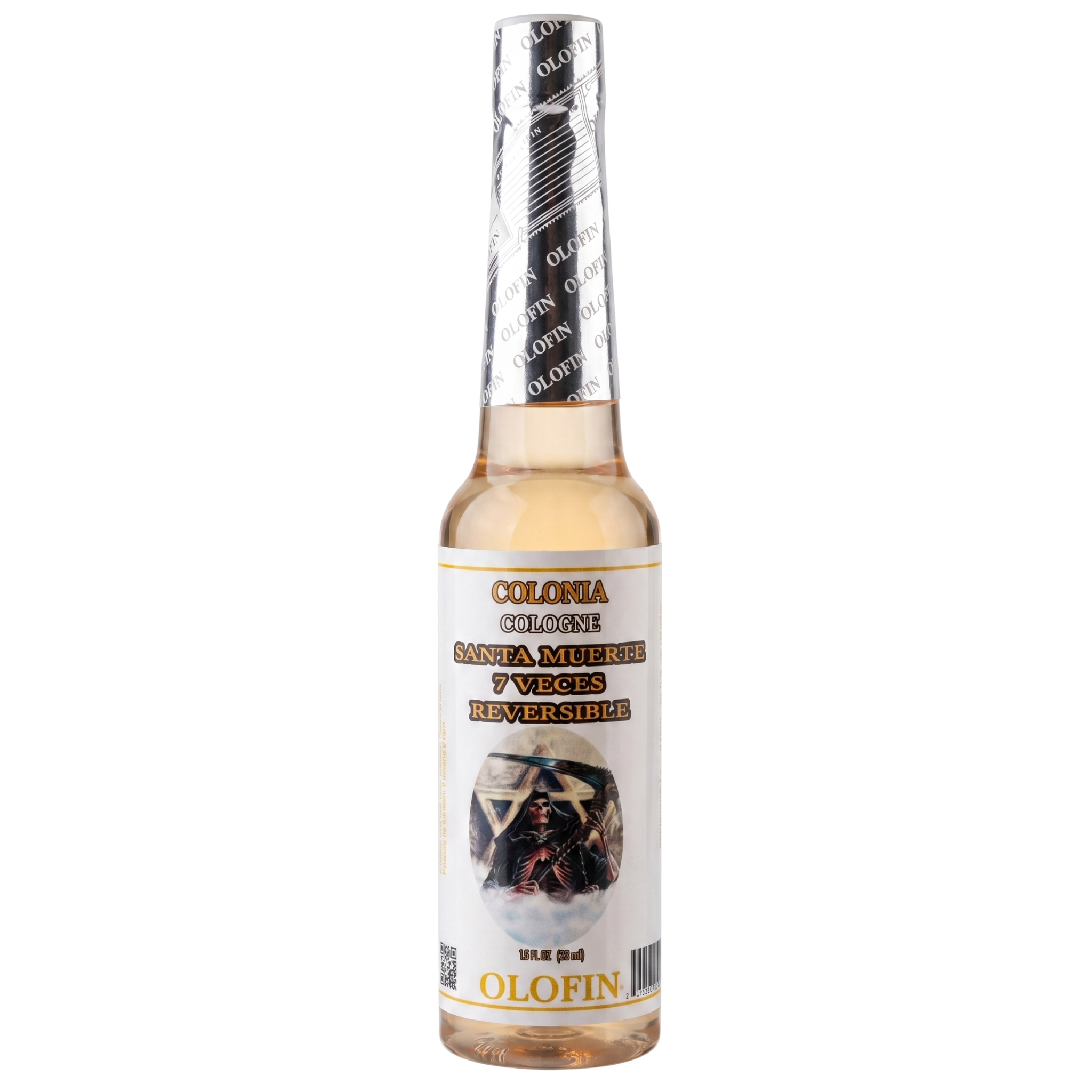 OLOFIN Santa Muerte 7 Veces Reversible Spiritual Cologne 7.5 fl oz (221mL) Cleaning Water