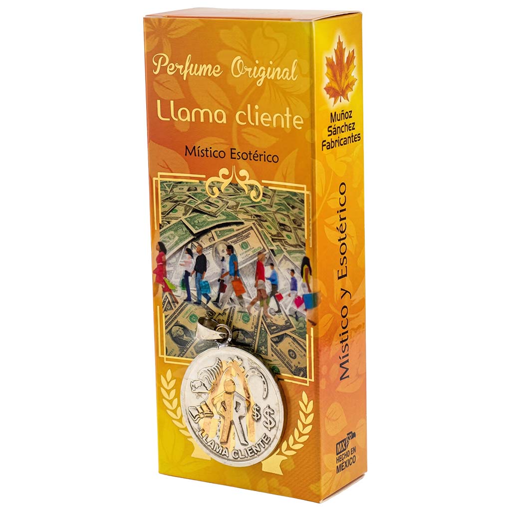 Llama Cliente Esoteric Perfume with Collectible Protective Amulet Medallion