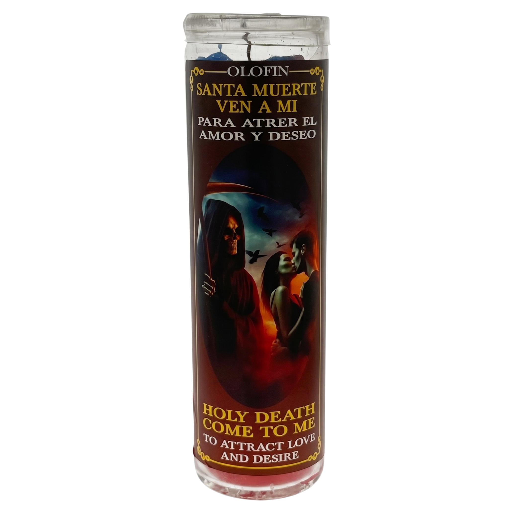 Santa Muerte Ven A Mi (Holy Death Come To Me) Prepared Ritual Candle Perfumed