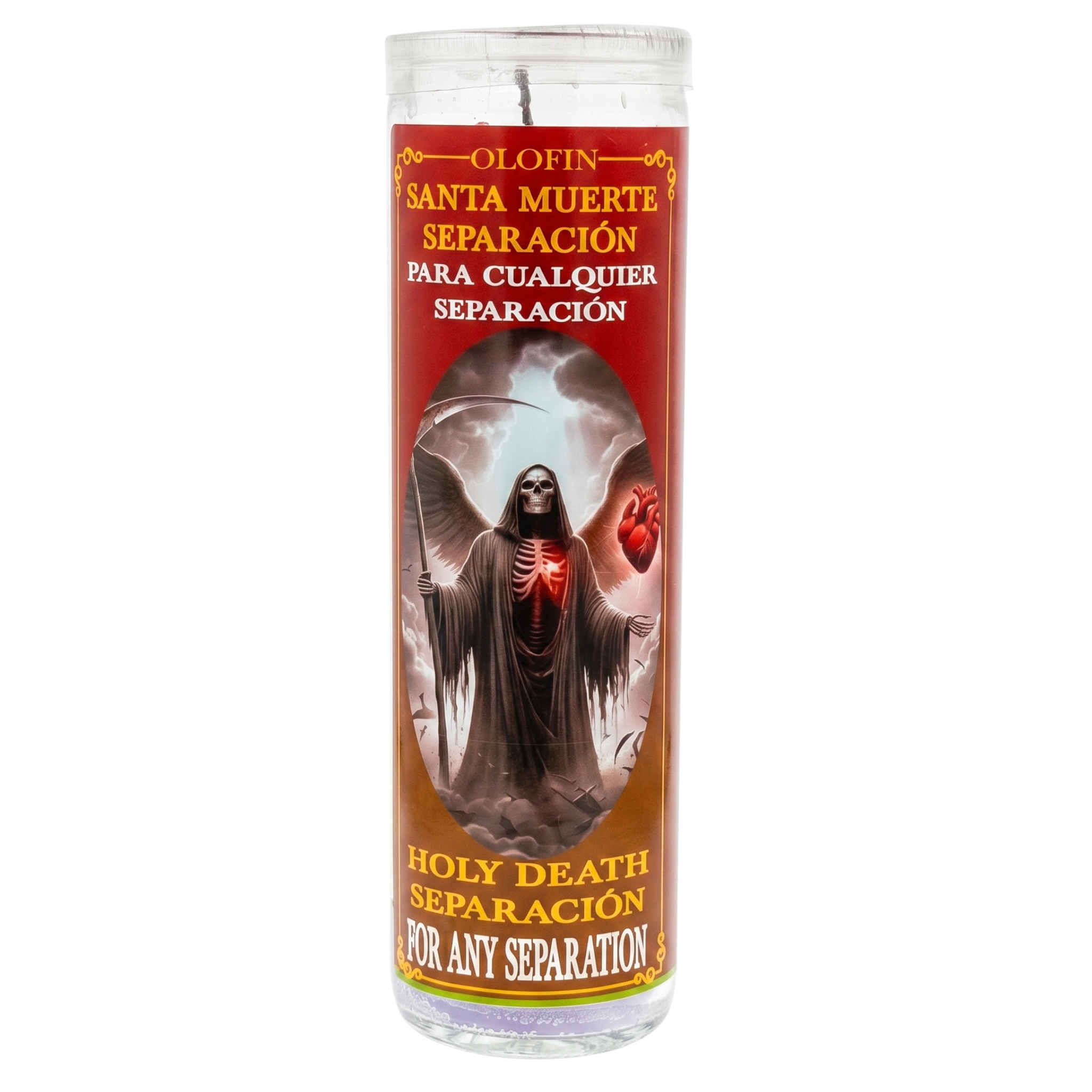 Santa Muerte Separación (Holy Death Seperation) Prepared Ritual Candle Perfumed