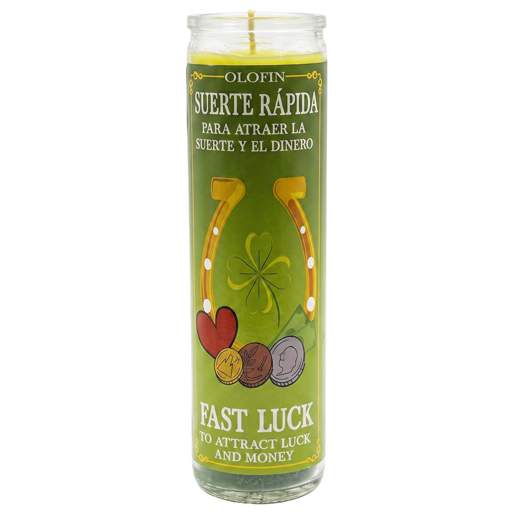 Suerte Rápida (Fast Luck) Prepared Ritual Candle Perfumed Vela Preparada