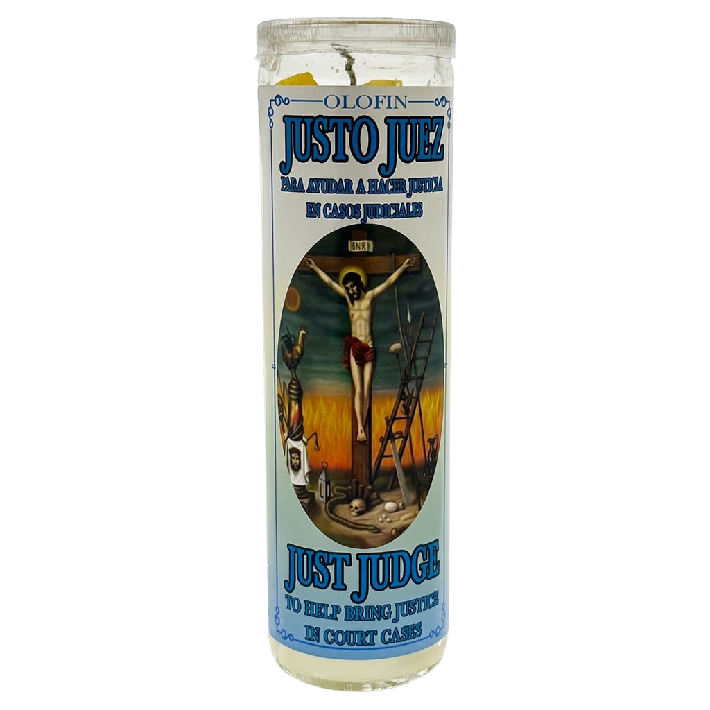 Justo Juez (Just Judge) Prepared Ritual Candle Perfumed Vela Preparada