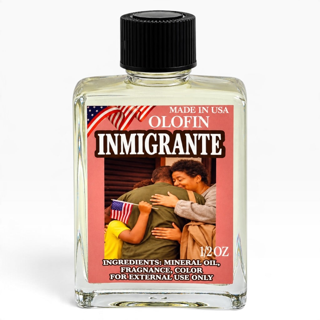 Inmigrante Aceite Esoteric Fragrance Oil 1/2oz-1oz Square Bottle