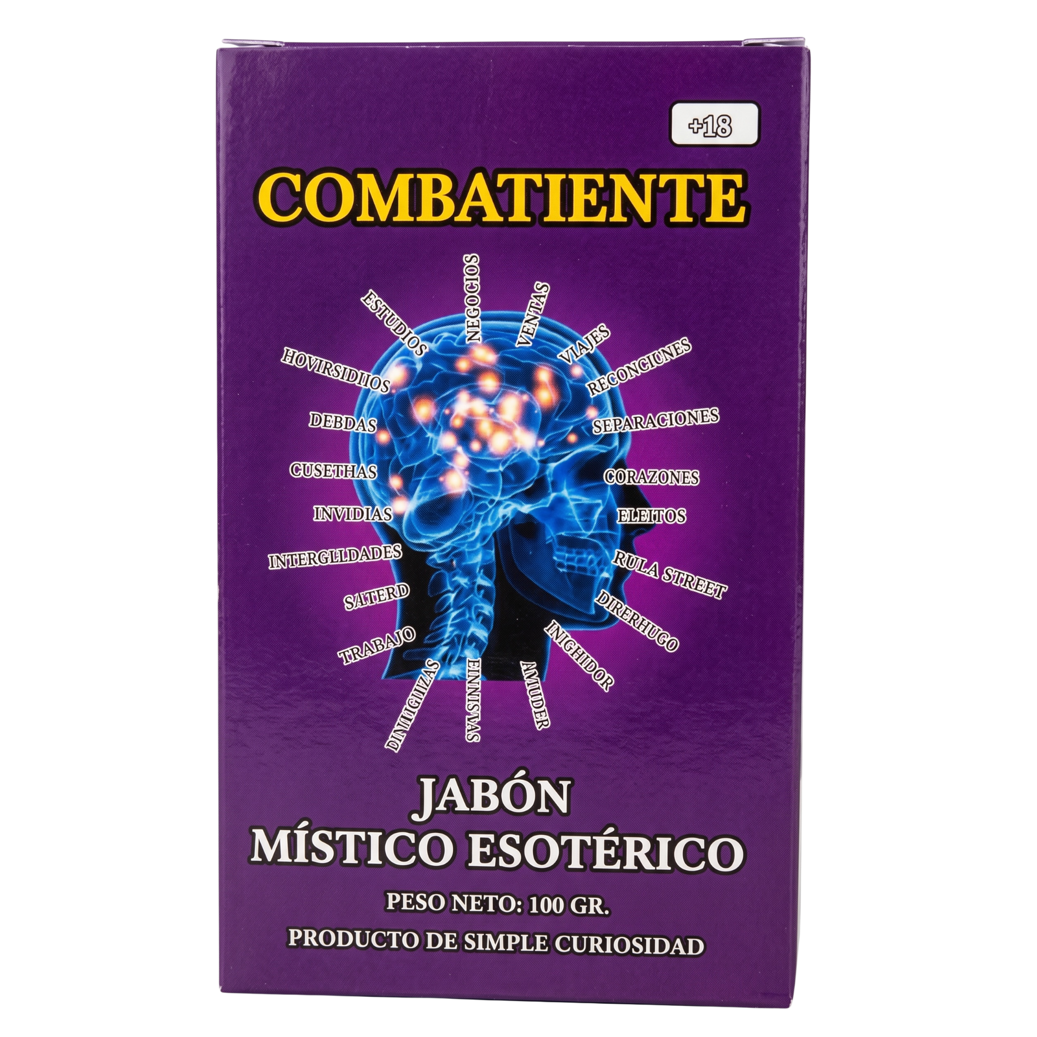 Combatiente Soap – Perfumed Mystical Soap Bar, 100 g (Jabón Esotérico Perfumado con Fermonas