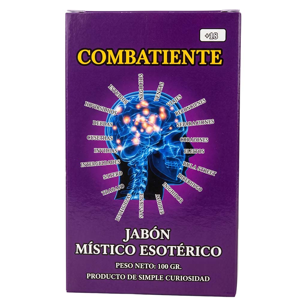 Combatiente Soap – Perfumed Mystical Soap Bar, 100 g (Jabón Esotérico Perfumado con Fermonas