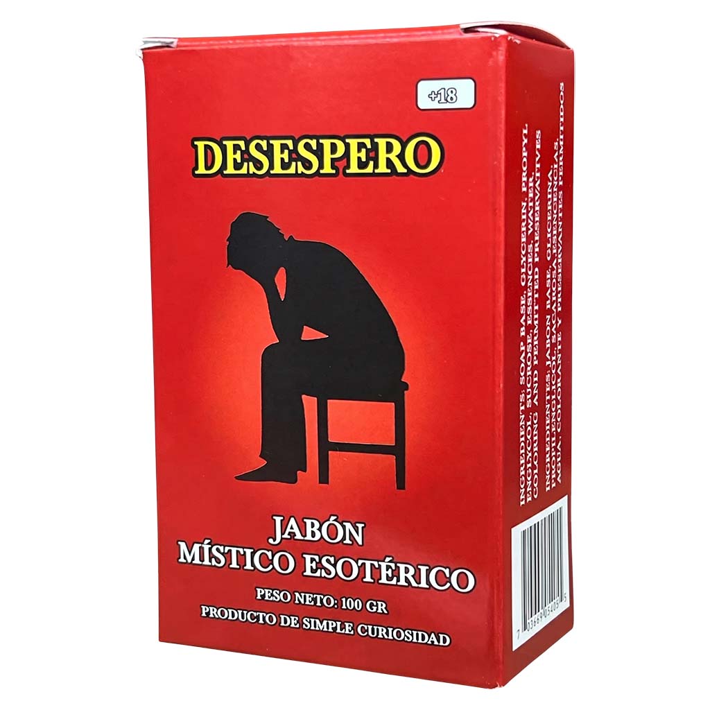 Desespero Soap – Perfumed Mystical Soap Bar, 100 g (Jabón Esotérico Perfumado con Fermonas
