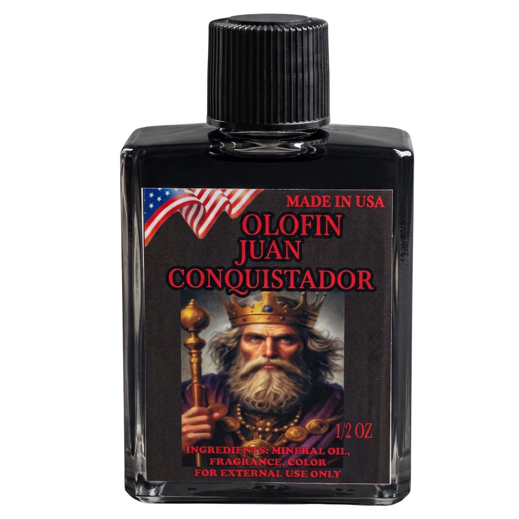 Juan Conquistador Aceite Esoteric Fragrance Oil 1/2oz-1oz Square Bottle