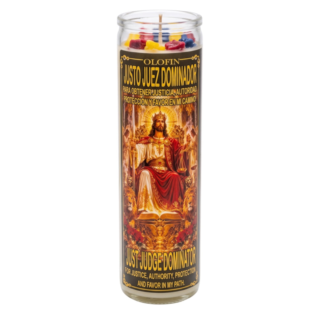 Justo Juez Dominador - Just Judge Dominator Prepared Ritual Candle Perfumed Vela Preparada