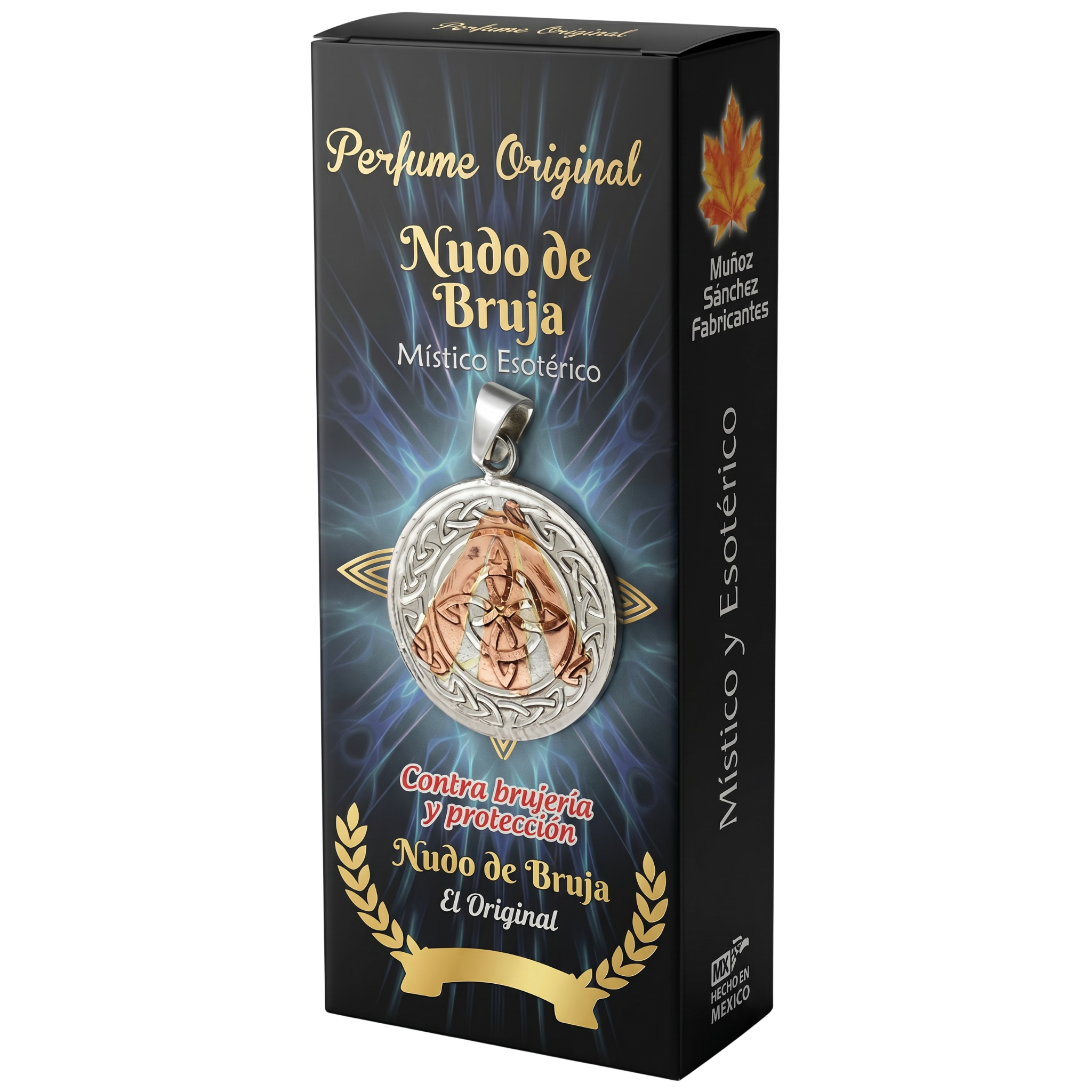 Nudo De Bruja Esoteric Perfume with Collectible Protective Amulet Medallion