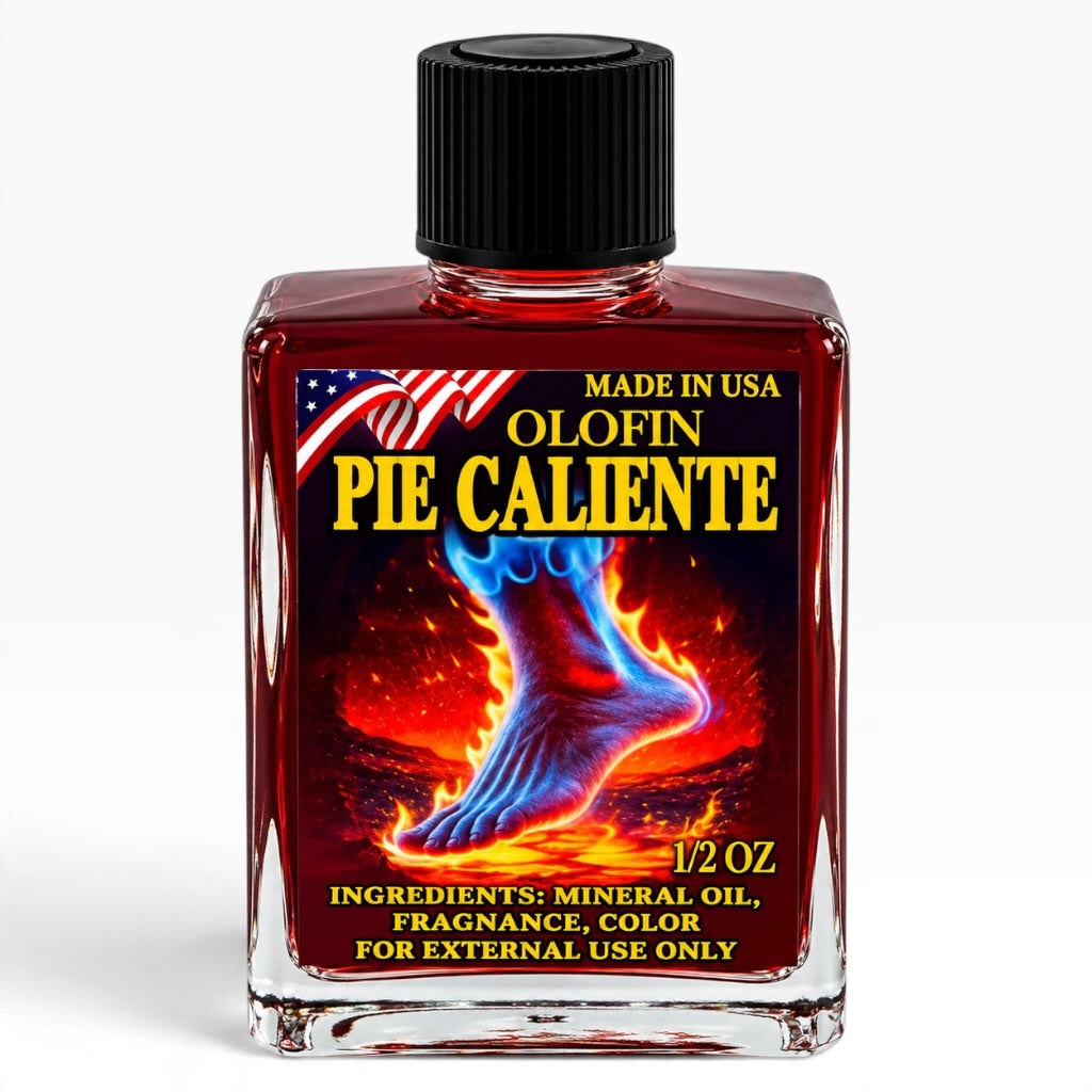 Pie Caliente Aceite Esoteric Fragrance Oil 1/2oz-1oz Square Bottle
