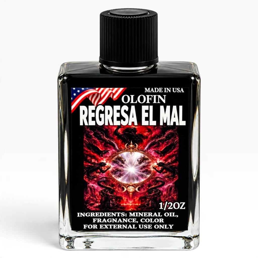 Regresa El Mal Aceite Esoteric Fragrance Oil 1/2oz-1oz Square Bottle