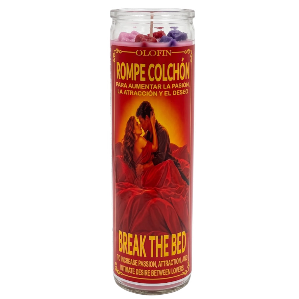 Rompe Colchon - Break The Bed Prepared Ritual Candle Perfumed Vela Preparada