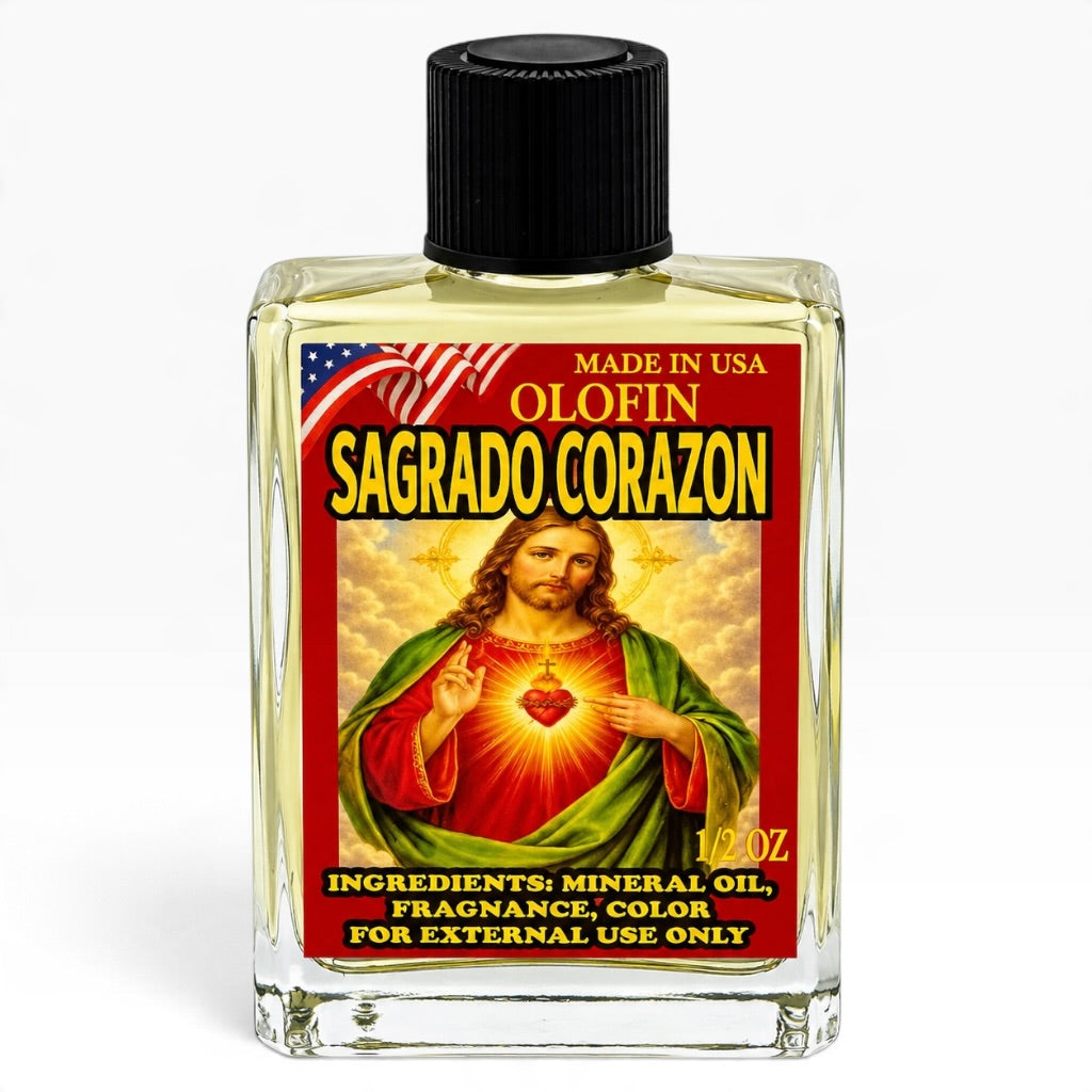 Sagrado Corazon Aceite Esoteric Fragrance Oil 1/2oz-1oz Square Bottle