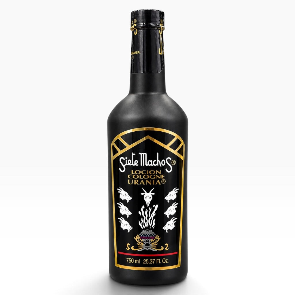 Siete Machos Loción Cologne Urania 750 ml / 25.37 fl oz | Original Mexican Spiritual Cologne
