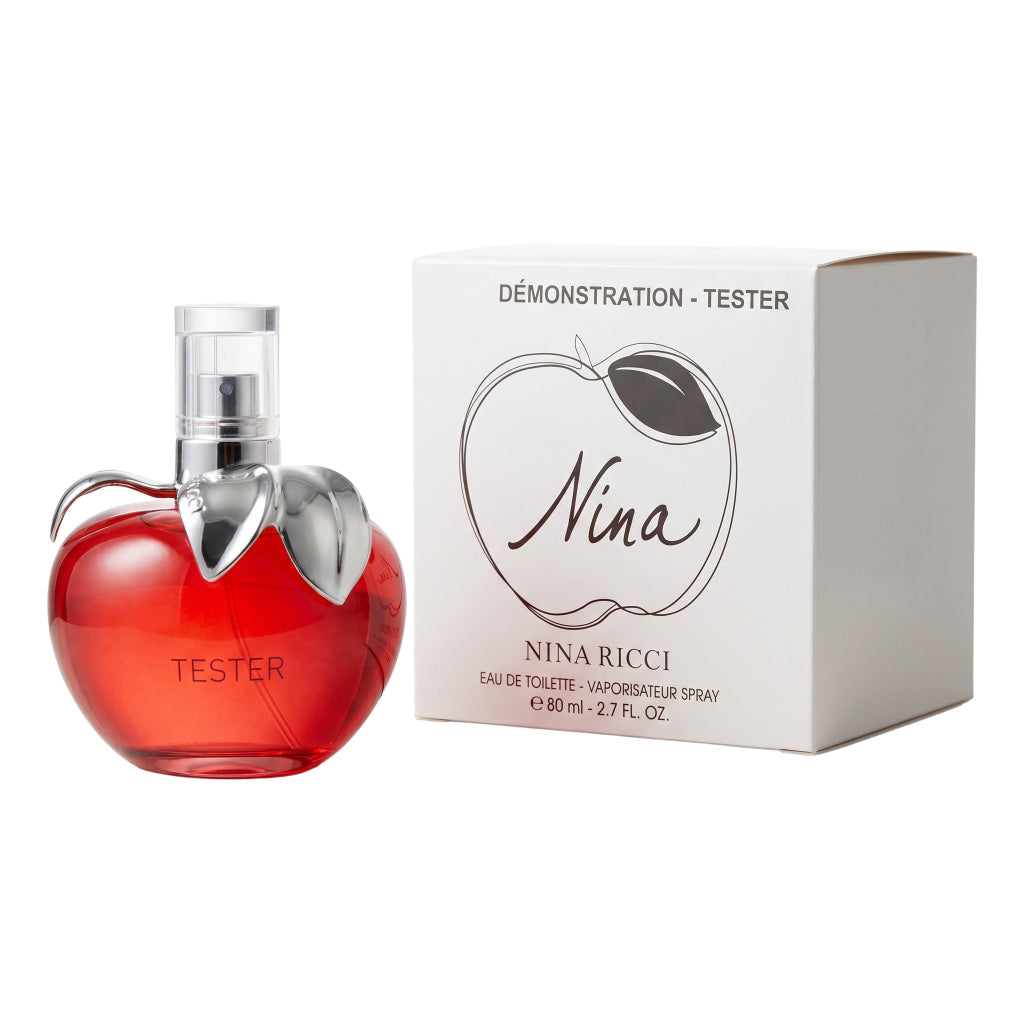Nina Ricci Nina perfume bottle with packaging on a white background
