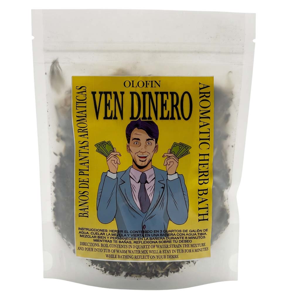 Ven Dinero Baño de Hierbas en Bolsa | Herbal Spiritual Bath