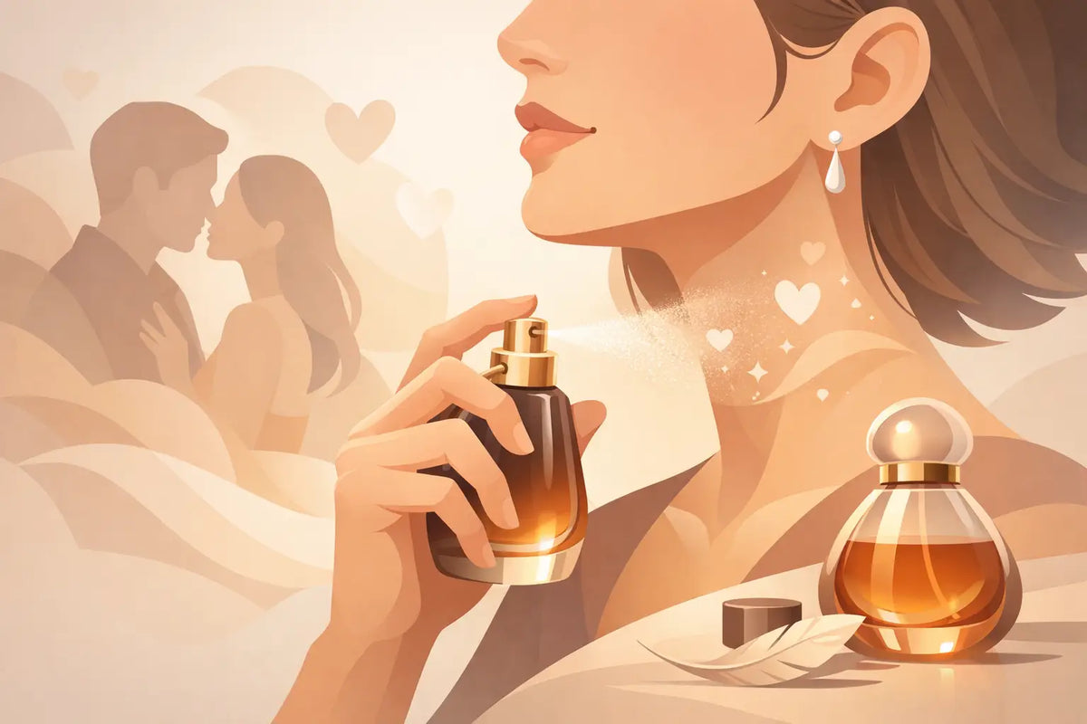 Pheromone Perfume Application for Lasting Allure