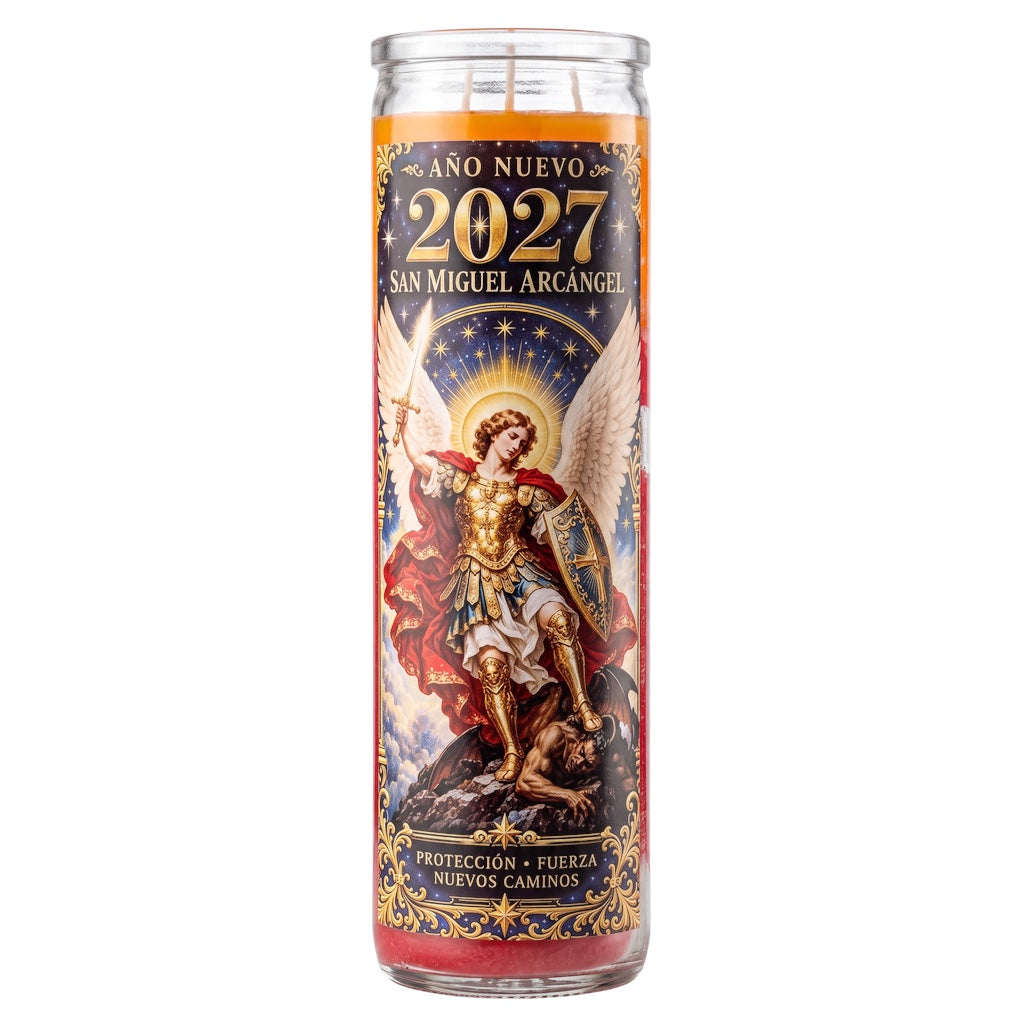 2027 Ano Nuevo San Miguel - Prepared Ritual Candle Perfumed Vela Preparada