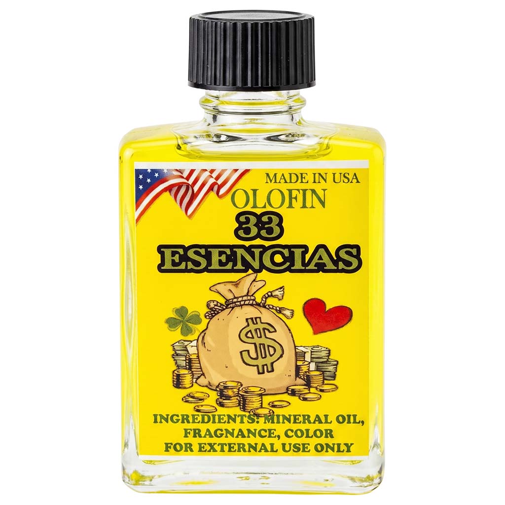 33 Esencias Aceite Esoteric Fragrance Oil 1/2oz-1oz Square Bottle
