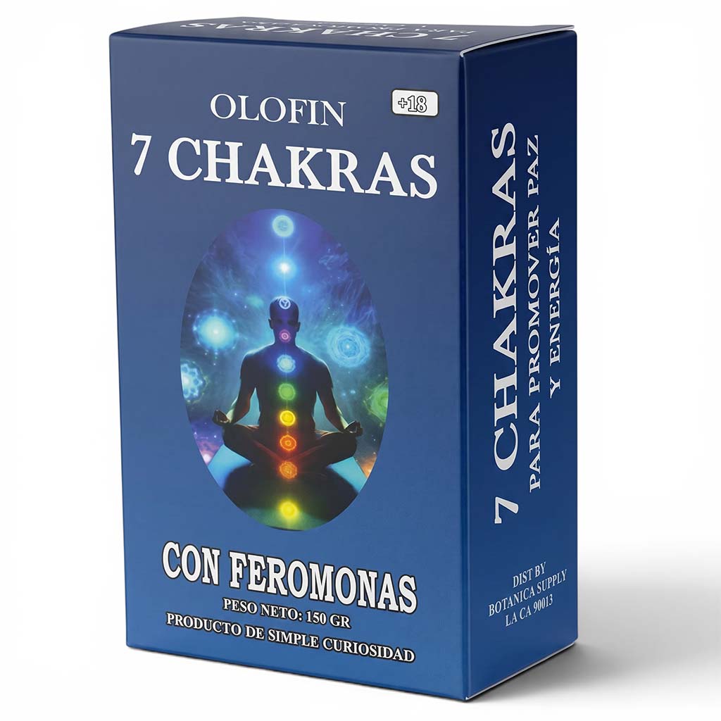 7 Chakras Perfumed Artisanal Soap 150G With Phermones Esoteric