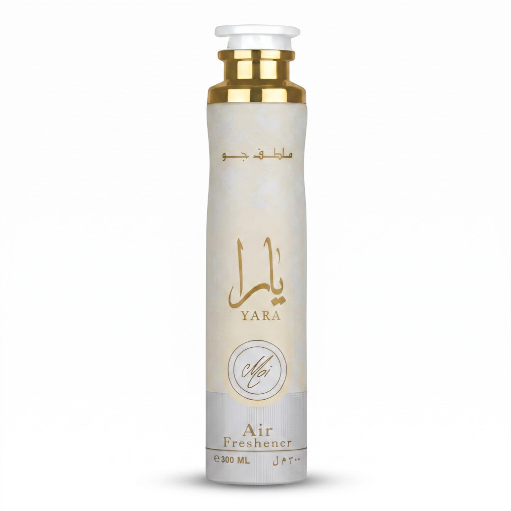 Yara air freshener bottle on a white background