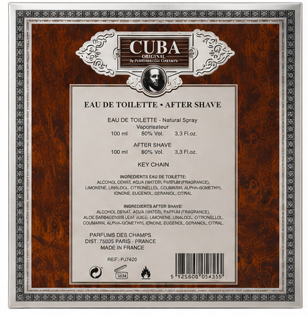 Cuba Gold M 3PC Set 3.3oz EDT & 3.3oz After Shave