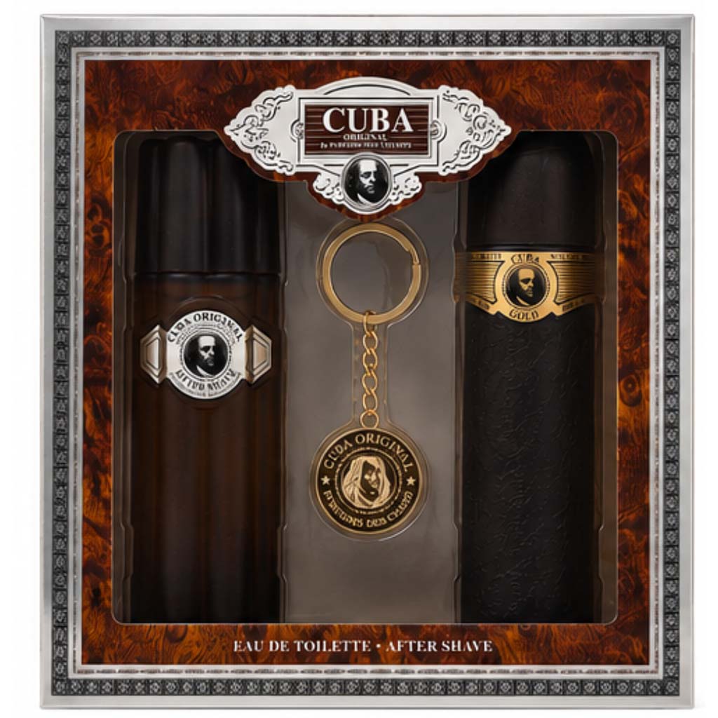 Cuba Gold M 3PC Set 3.3oz EDT & 3.3oz After Shave
