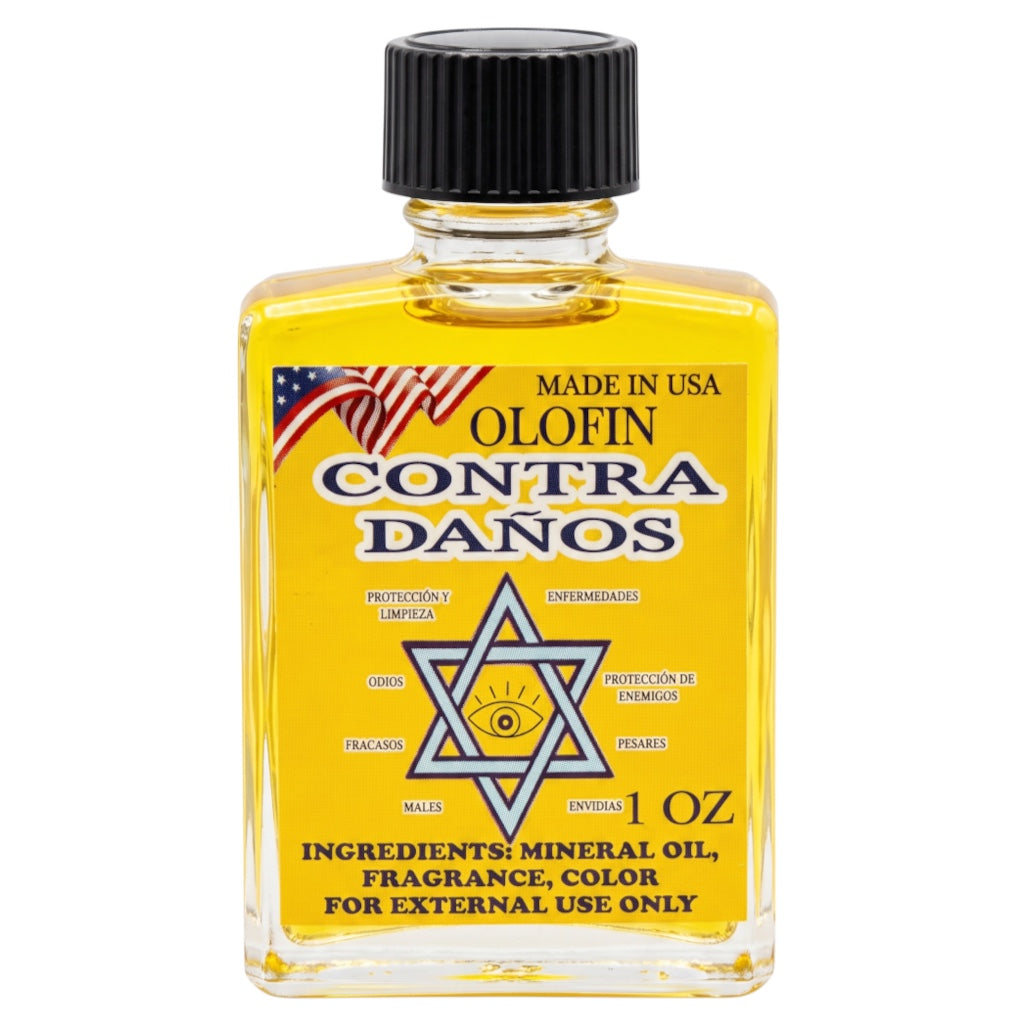 Contra Danos Aceite Esoteric Fragrance Oil 1/2oz-1oz Square Bottle 