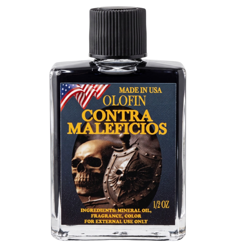 Contra Maleficios Aceite Esoteric Fragrance Oil 1/2oz-1oz Square Bottle 