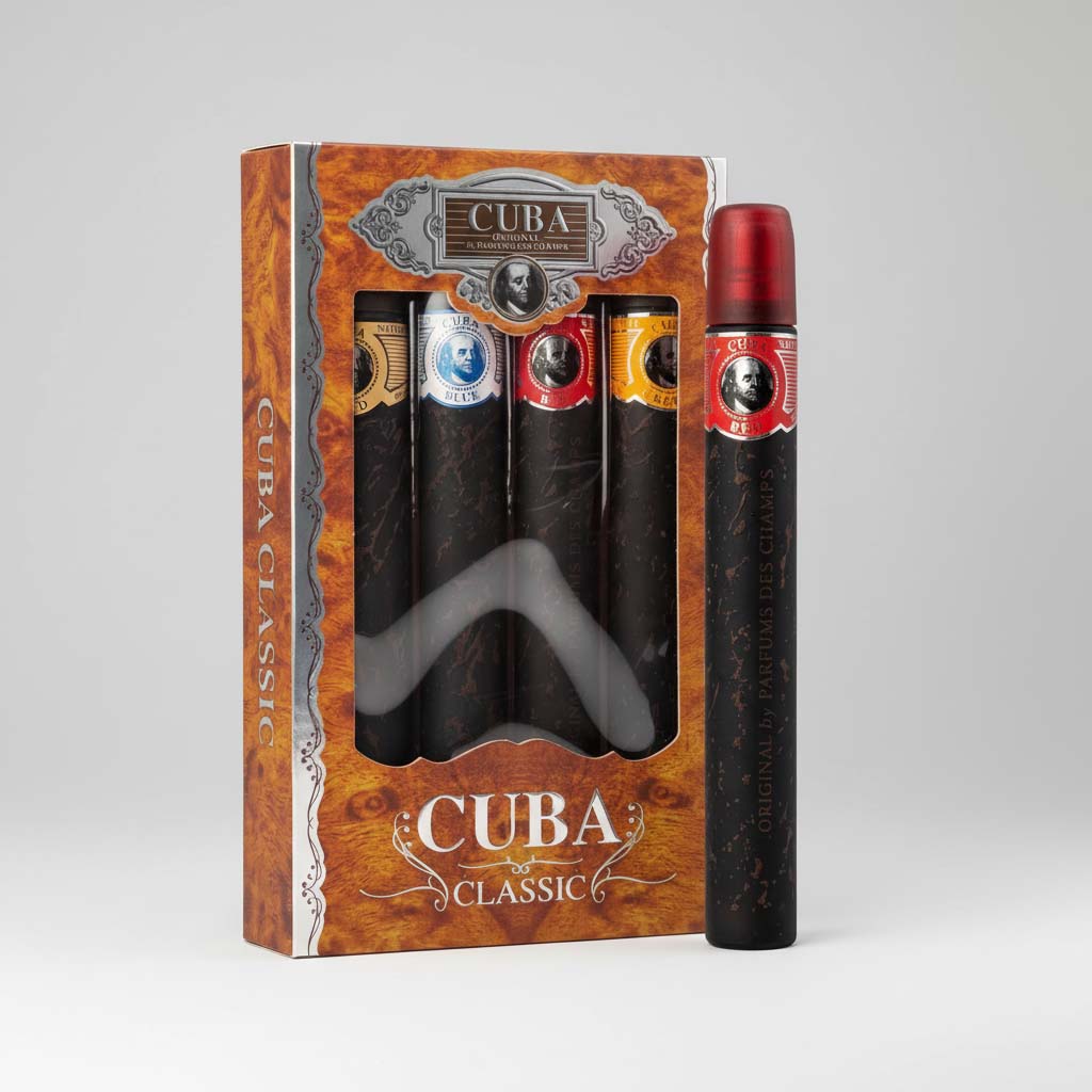 Packaged cigars with visible branding on a white background