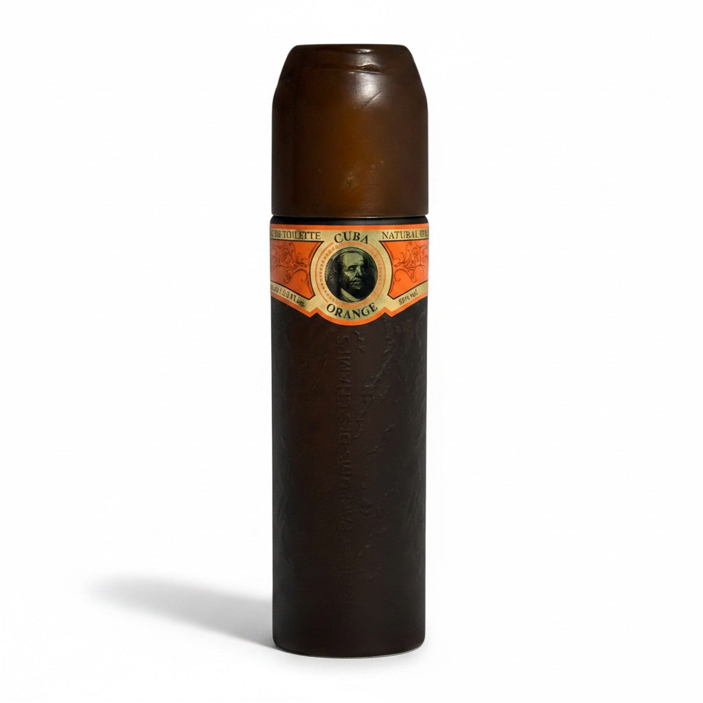 Cigar with a visible label on a white background