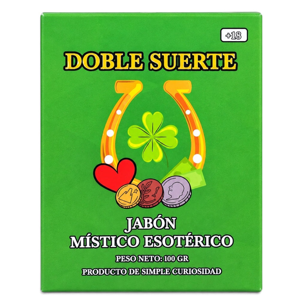 Doble Suerte Soap – Perfumed Mystical Soap Bar, 100 g (Jabón Esotérico Perfumado con Fermonas 