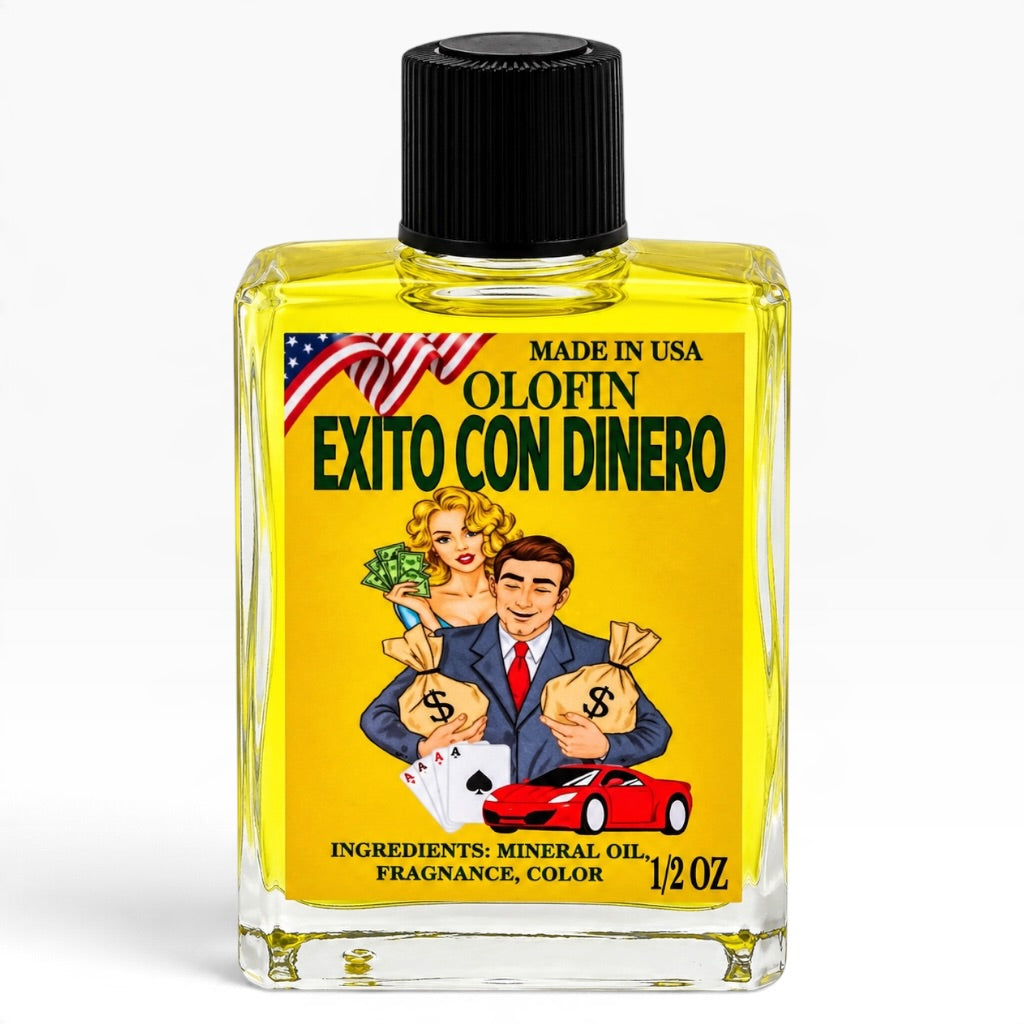 Exito Con Dinero Aceite Esoteric Fragrance Oil 1/2oz-1oz Square Bottle