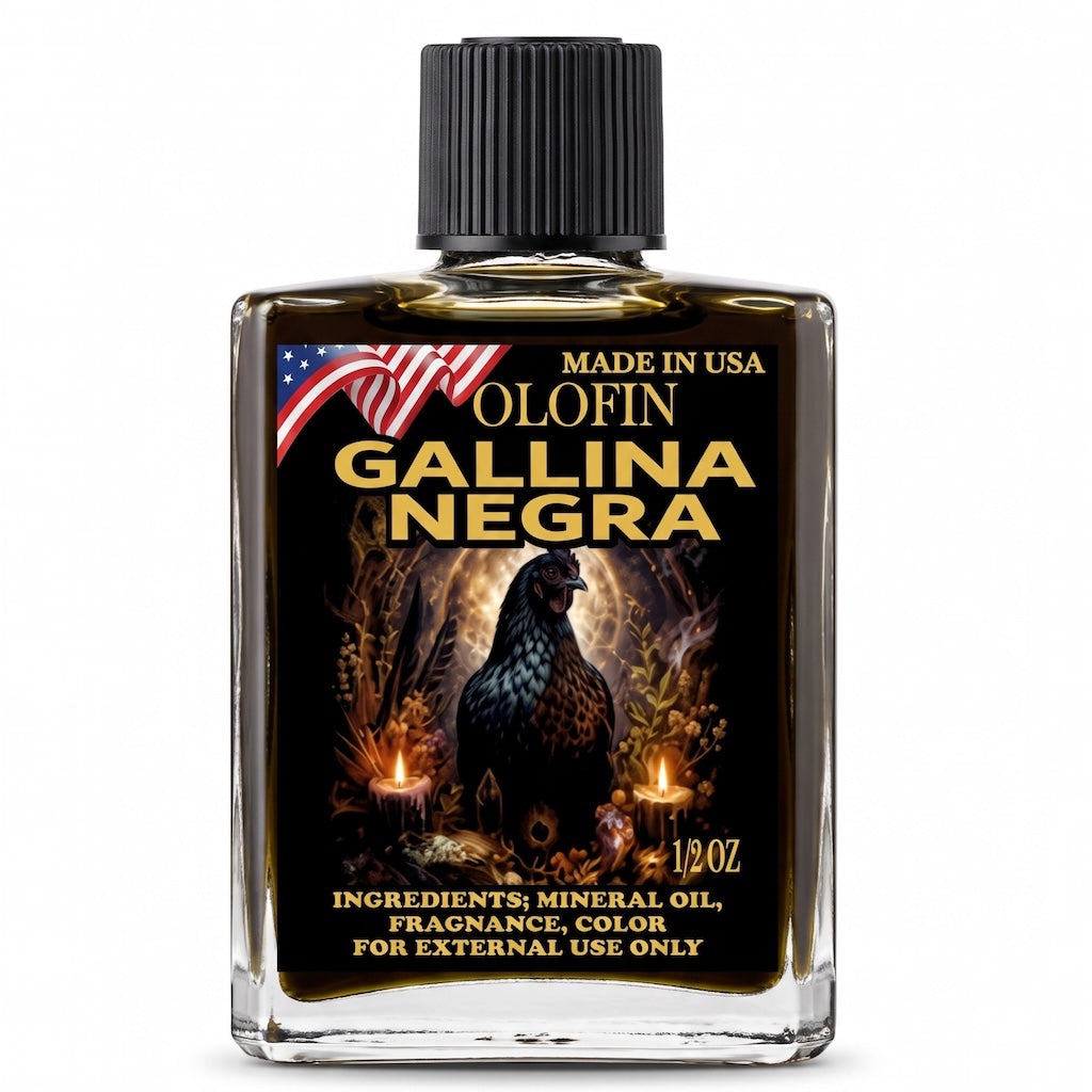 Gallina Negra Aceite Esoteric Fragrance Oil 1/2oz-1oz Square Bottle 